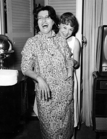 Anna Magnani e Giulietta Masina