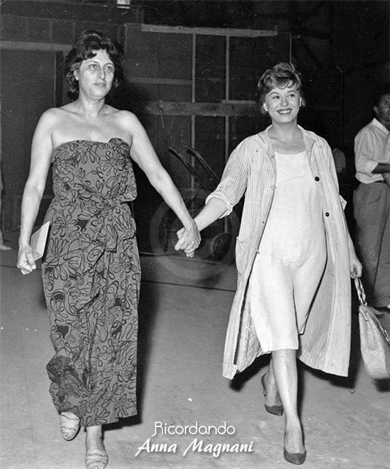 Giulietta Masina e Anna Magnanii