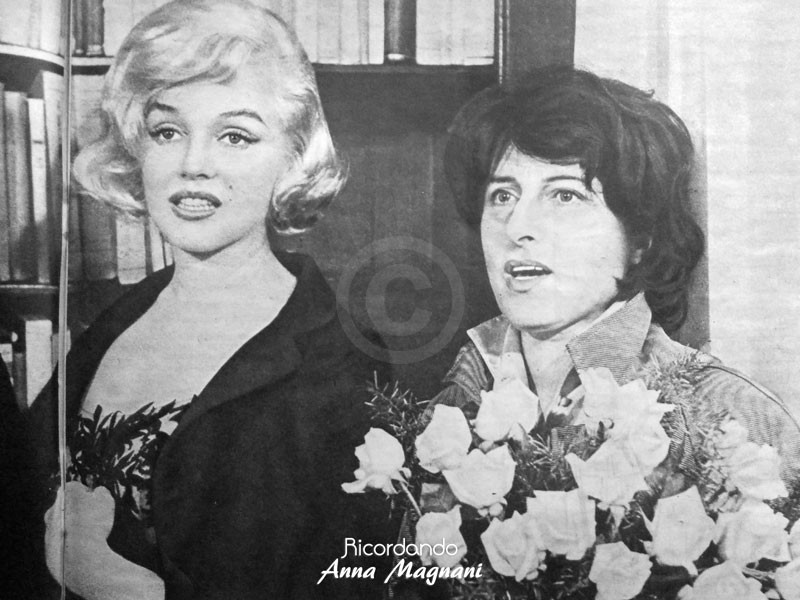 Marilyn Monroe Anna Magnani 1959