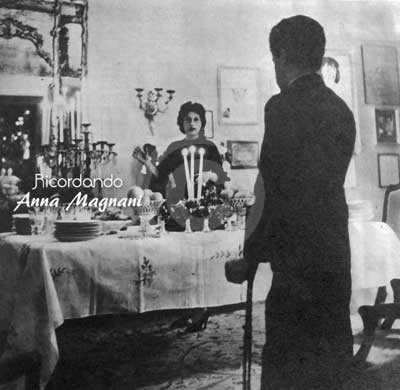 Anna Magnani e figlio a Natale