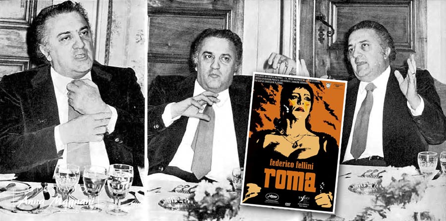 Federico Fellini parla di Roma con Anna Magnani