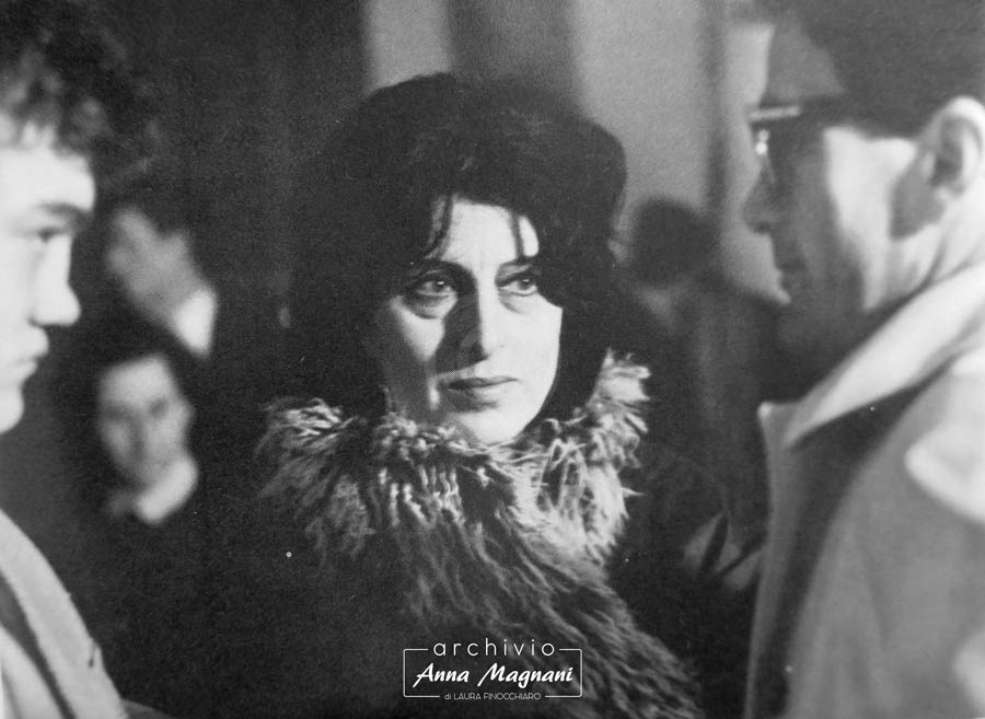 Pasolini e Anna Magnani sul set di Mamma Roma