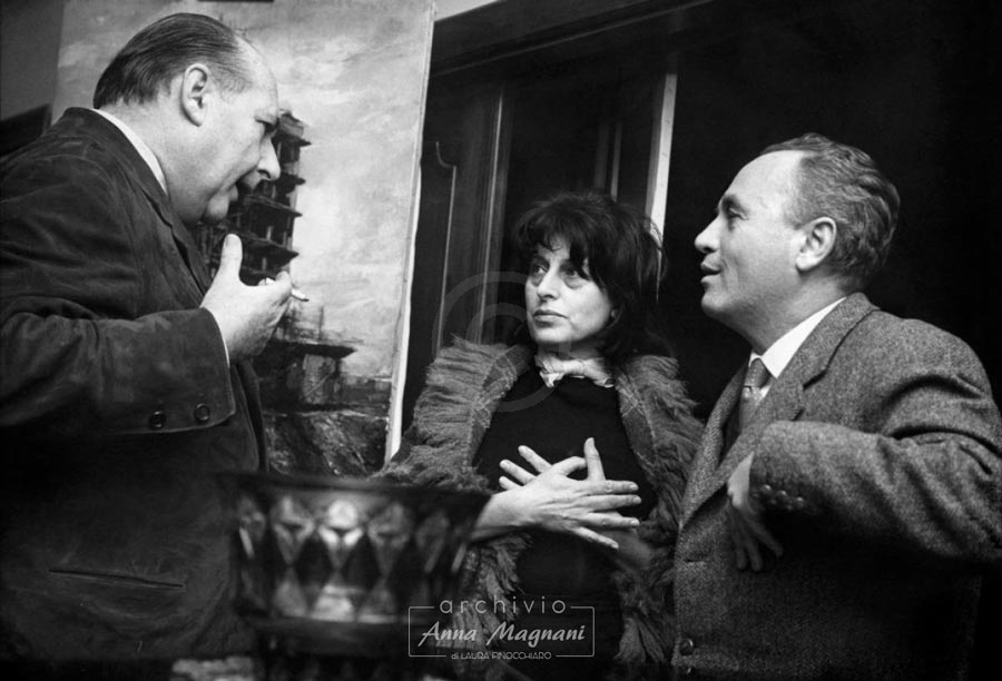 Roberto Rossellini, Anna Magnani e Ugo Pirro